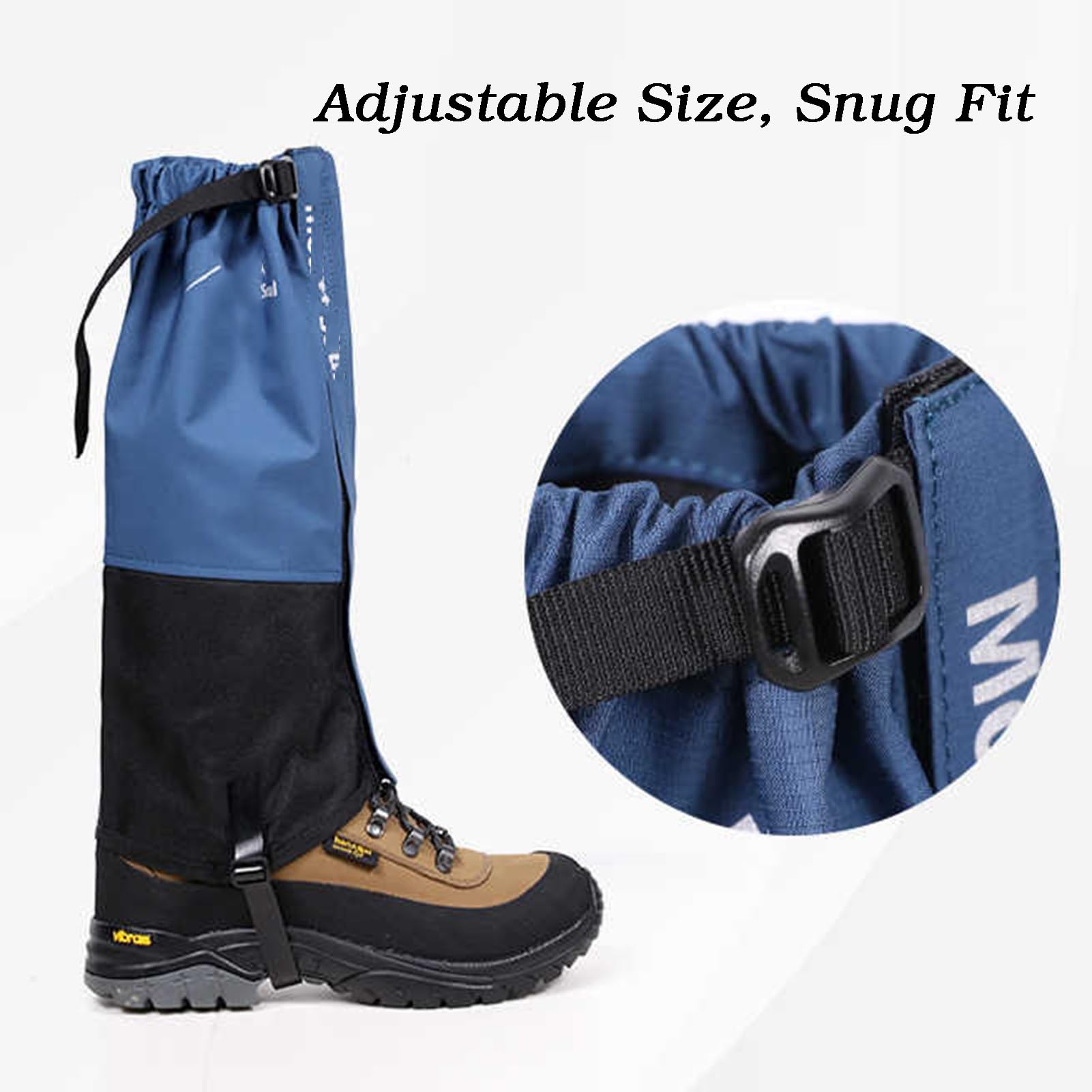Polainas For Piernas, Senderismo Al Aire Libre, Caminata, Escalada, Caza, Polainas, Polainas Ajustables For Senderismo, Caza, Escalada En Barro O Raquetas De Nieve(Black,XL)