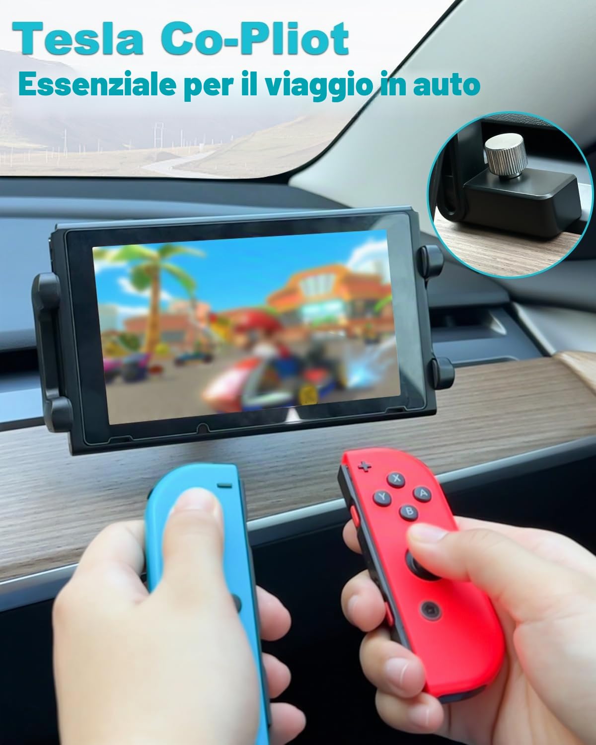 Supporto Tablet per Passeggero Tesla Model Y/3, Porta Co-Pilot per Presa Aria, Road Trip Essentials per iPad Pro Air Mini, iPad 10.9, Galaxy Tab, Cellulare, 4-13" Tablets