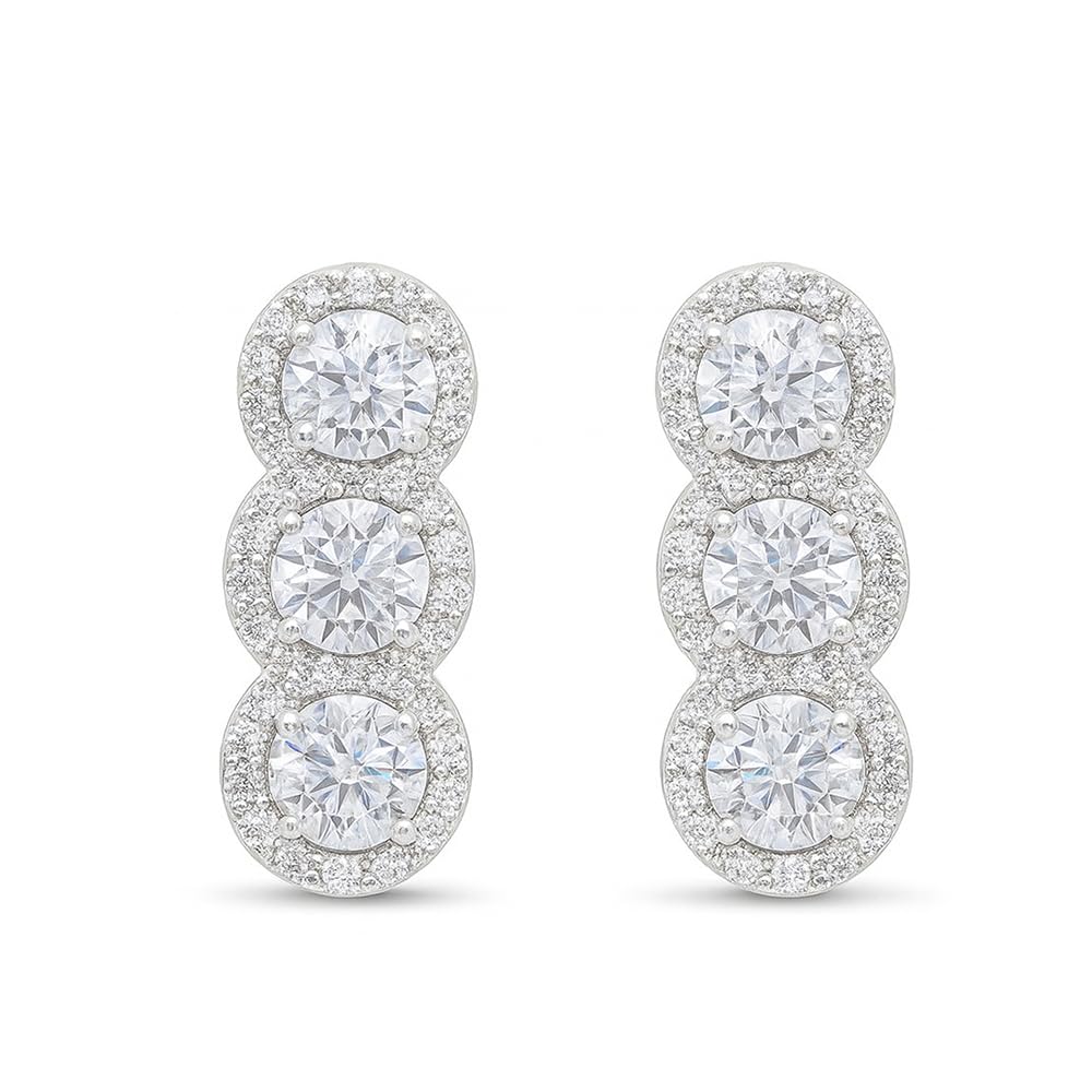 Clepsidra® Aretes para mujer de Plata de ley 925. Regalos y joyeria para dama elegante. Accesorios para mujer de moda, pendientes, broqueles ideales para regalar en cumpleaños, bodas y aniversarios. Earings Jewelry