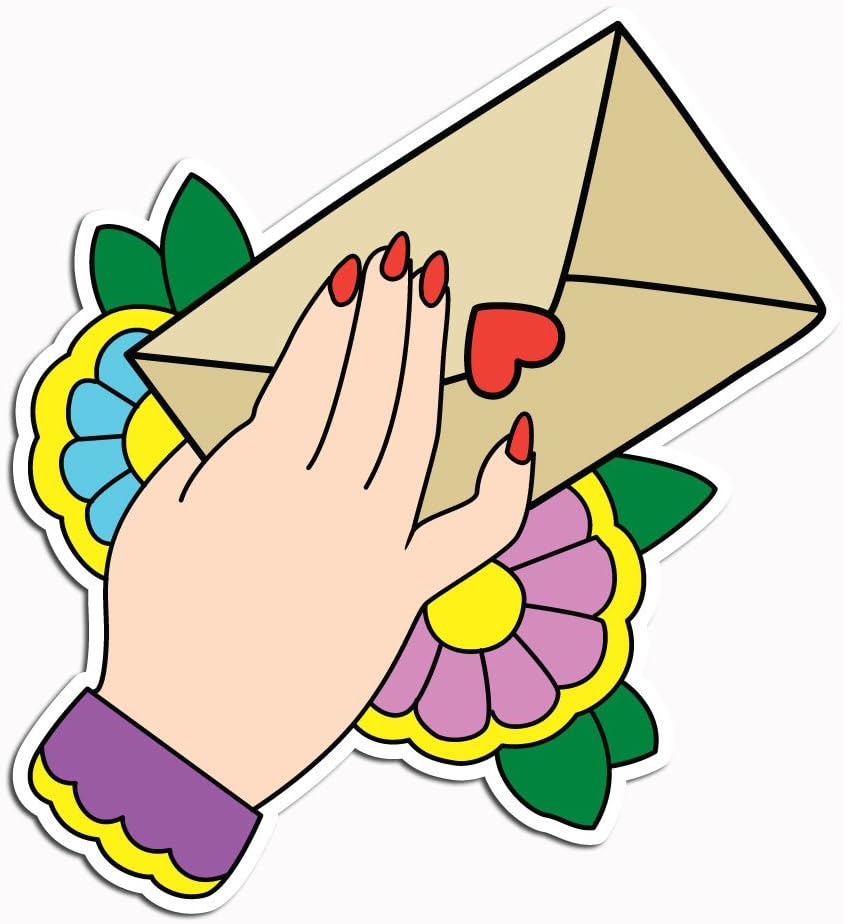 Amazon Intricate Hand With Love Letter Tattoo Style 5 Inch Color