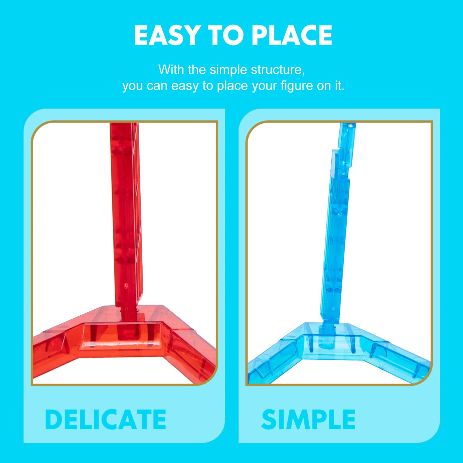 3 Flexible Aktionsfiguren-Ständer – Für BB, 1/100 & 1/144 Figuren (DIY Display-Set)