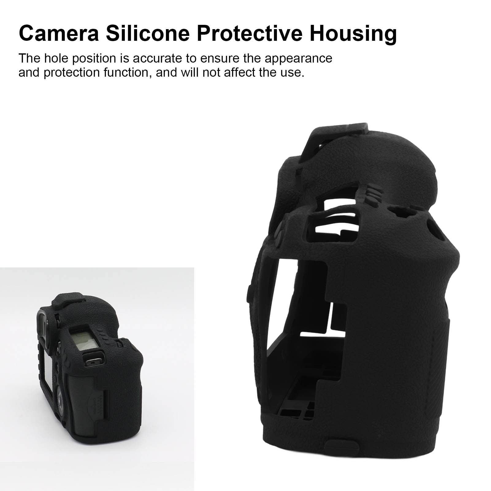 Custodia Morbida per Fotocamera con Superficie in Silicone con Base per Copertura Protettiva 5D3