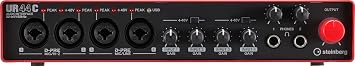 Steinberg UR44C 6x4 USB 3.0 واجهة صوتية مع Cubase AI و Cubasis LE ، أحمر