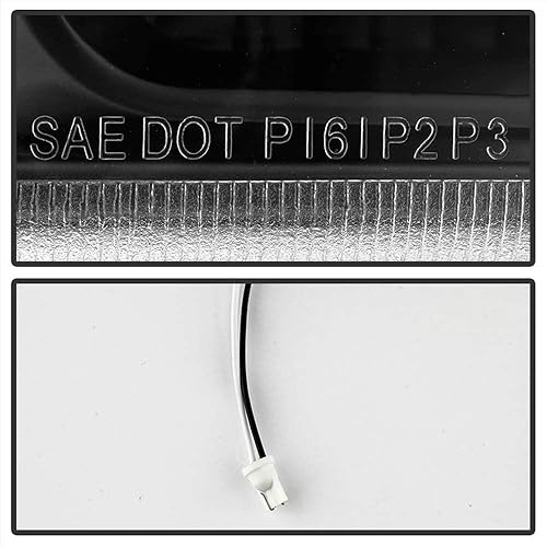 Miniatura 4 de ACANII - Para 2003-2006 Chevy Silverado 1500 2500 3500 LED Parking Luces de Parking Lámparas de Señal Izquierda+Derecha - Carcasa Negra