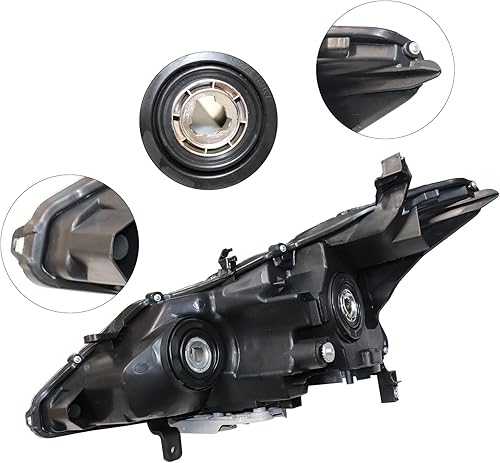 Miniatura 5 de Faros delanteros halógenos, luz delantera derecha derecha del lado del pasajero, compatible con Nissan Altima Sedan 2013 2014 2015