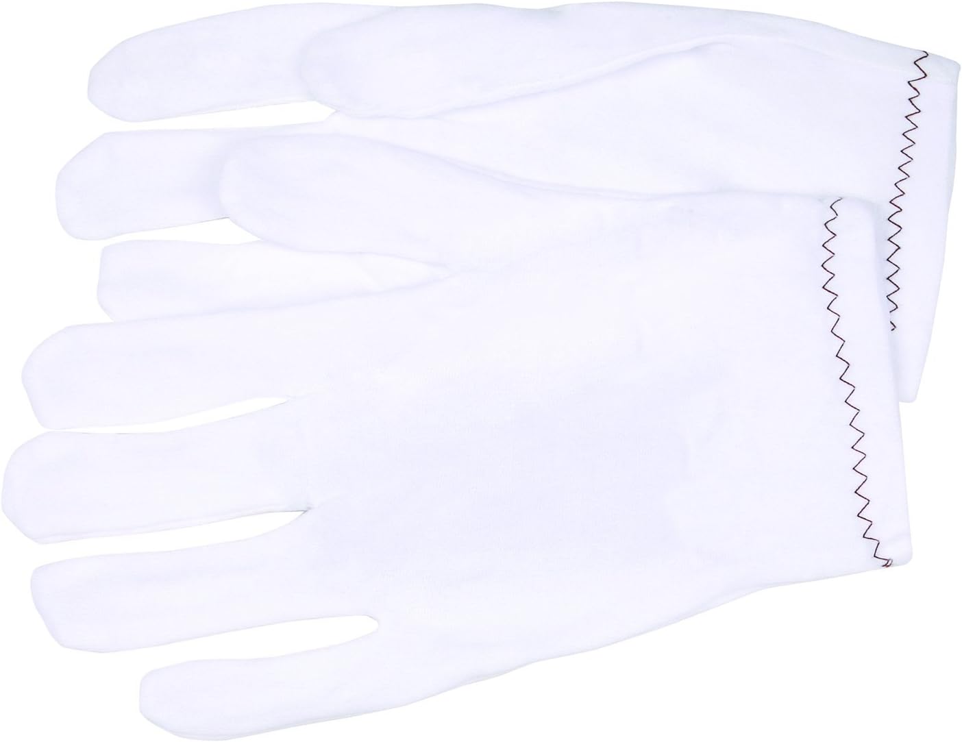 MCR Safety 8720L Inspectors Medium Weight Lint-Free nylon 2-piece Reversible Men's Gloves with Straight Thumb, White, Large, 1-Pair