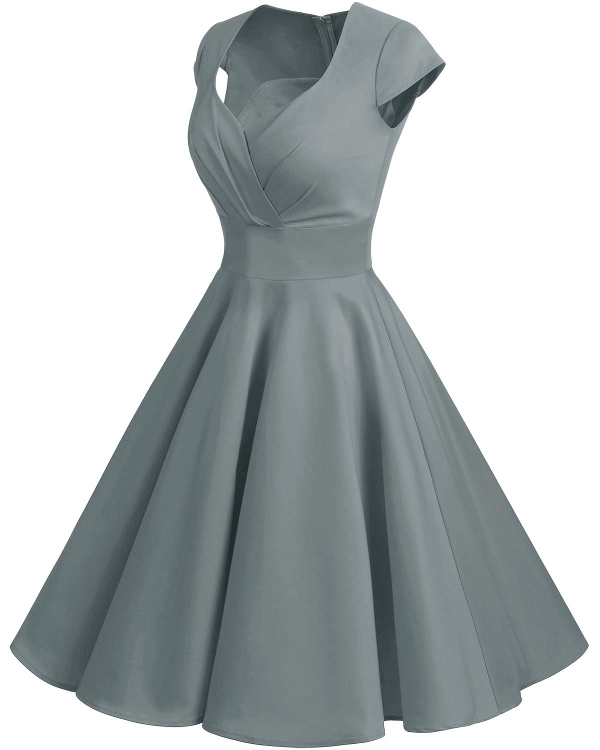 bbonlinedress women short 1950s retro vintage cocktail party swing dresses Bbonlinedress Women 1950s Retro Vintage Cocktail Dress Black 2XL + Vintage Petticoat Underskirt 25" Black XL at Amazon Women's Clothing store