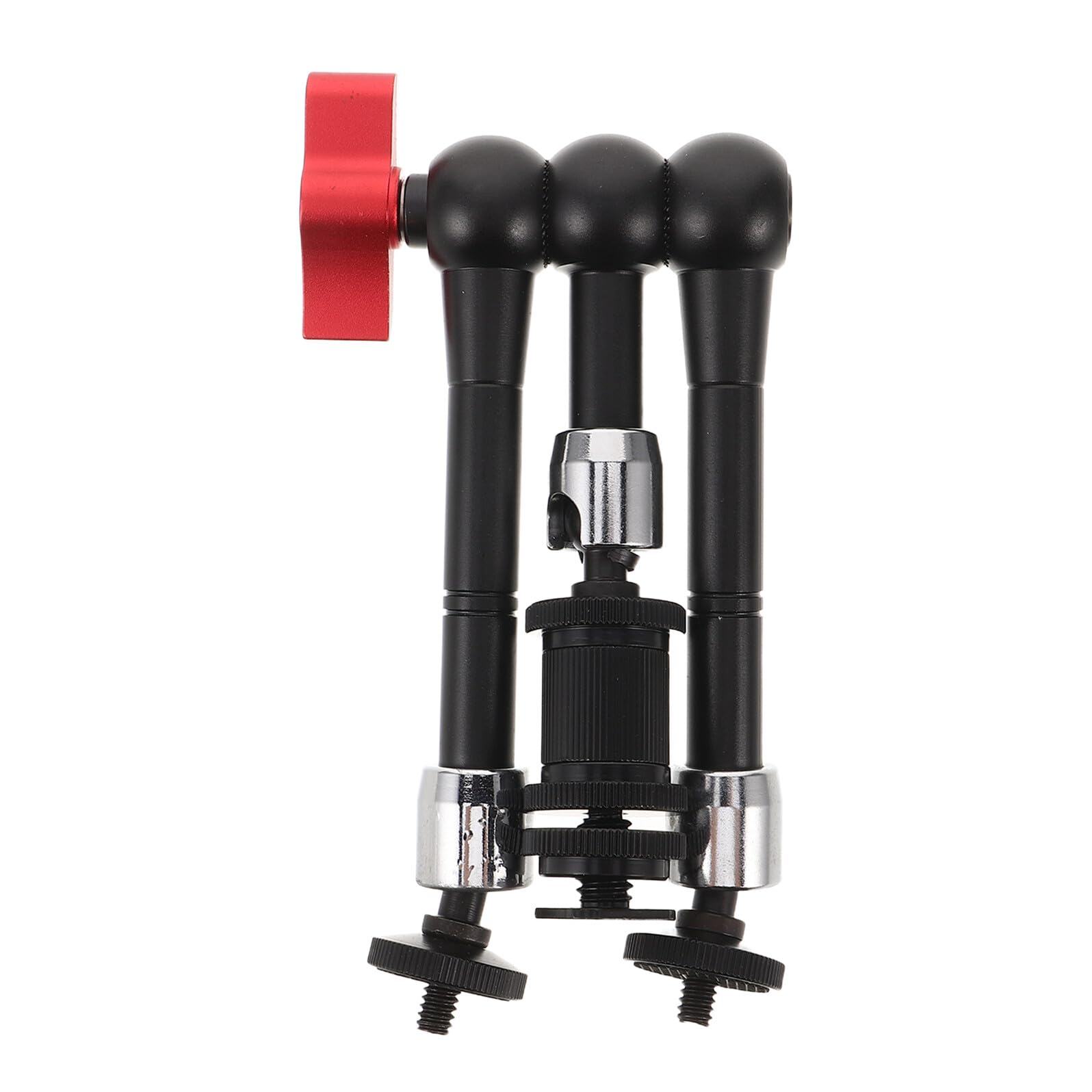 Brazo Articulado Ajustable para Cámara DSLR Trípode Multiángulo de Aluminio Negro Soporte Compacto Abrazadera para Escritorio Adecuado para Grabación de Vídeo y Vlogs