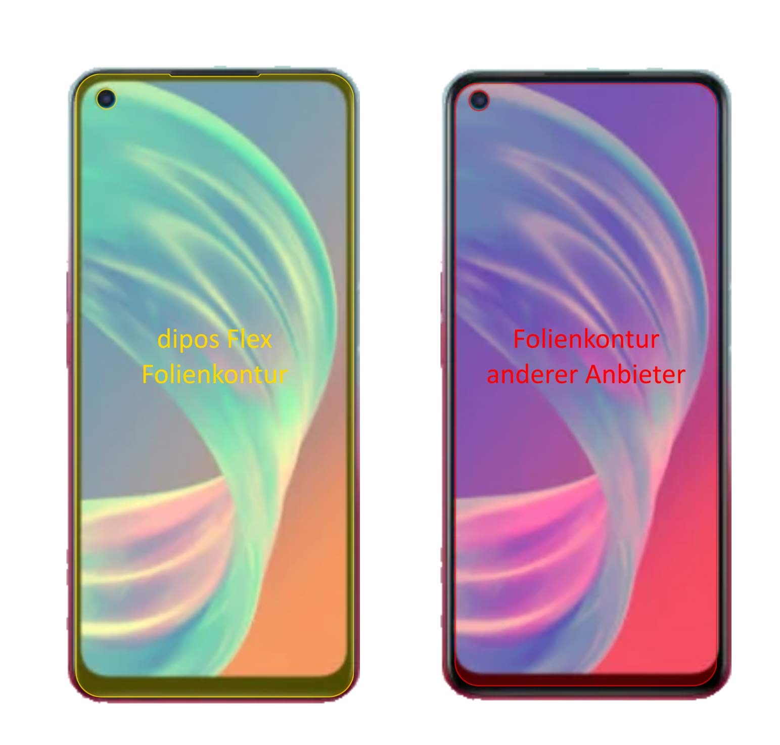 Dipos 5 Pellicole Protettive Crystalclear Per Oppo A72, Taglio Laser, Made In Germany - 3