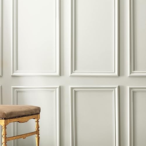 Miniatura 5 de Moldura de riel de silla autoadhesiva, para decoración del hogar y protección de pared, 9.8 x 0.9 pulgadas