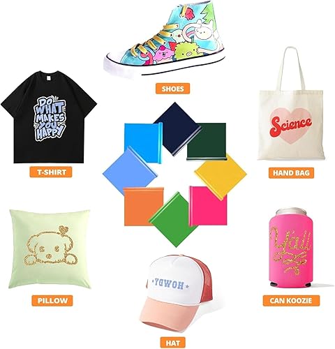 Miniatura 157 de HTVRONT - Rollo de vinilo termotransferible, 12 in x 8 ft, para diseños en camisetas, fácil de cortar y despegar, para planchar y máquinas Cricut