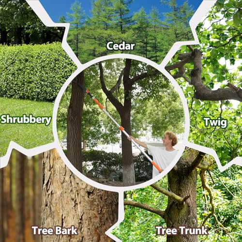 Image of Manual Pole Saws for Tree Trimming, 5-26 FT Tree Trimmer Long Handle Pruner with Telescoping Pole, Tree Pruner Extendable for Branch Cutter, Tree Trimmer, Shrub Trimmer
