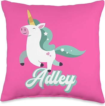 Adley Merch Unicorn Design Throw Pillow