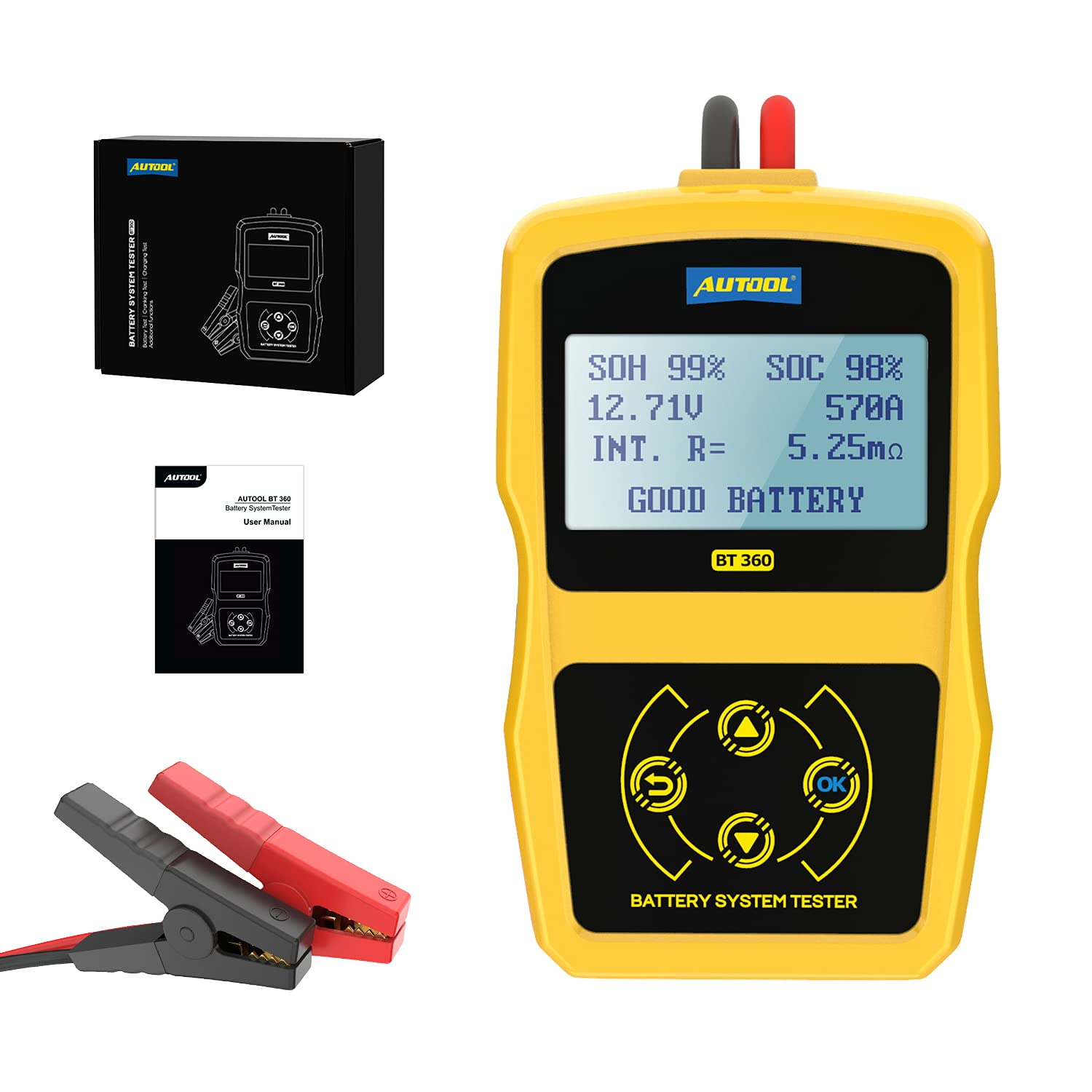 Buy Car Battery Tester 6.5V30V Load Tester Autool BT360 1002400 CCA