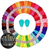 LE PAON 105 Skeins Embroidery Floss - Cross Stitch Threads - Friendship Bracelets Floss - Crafts Flo