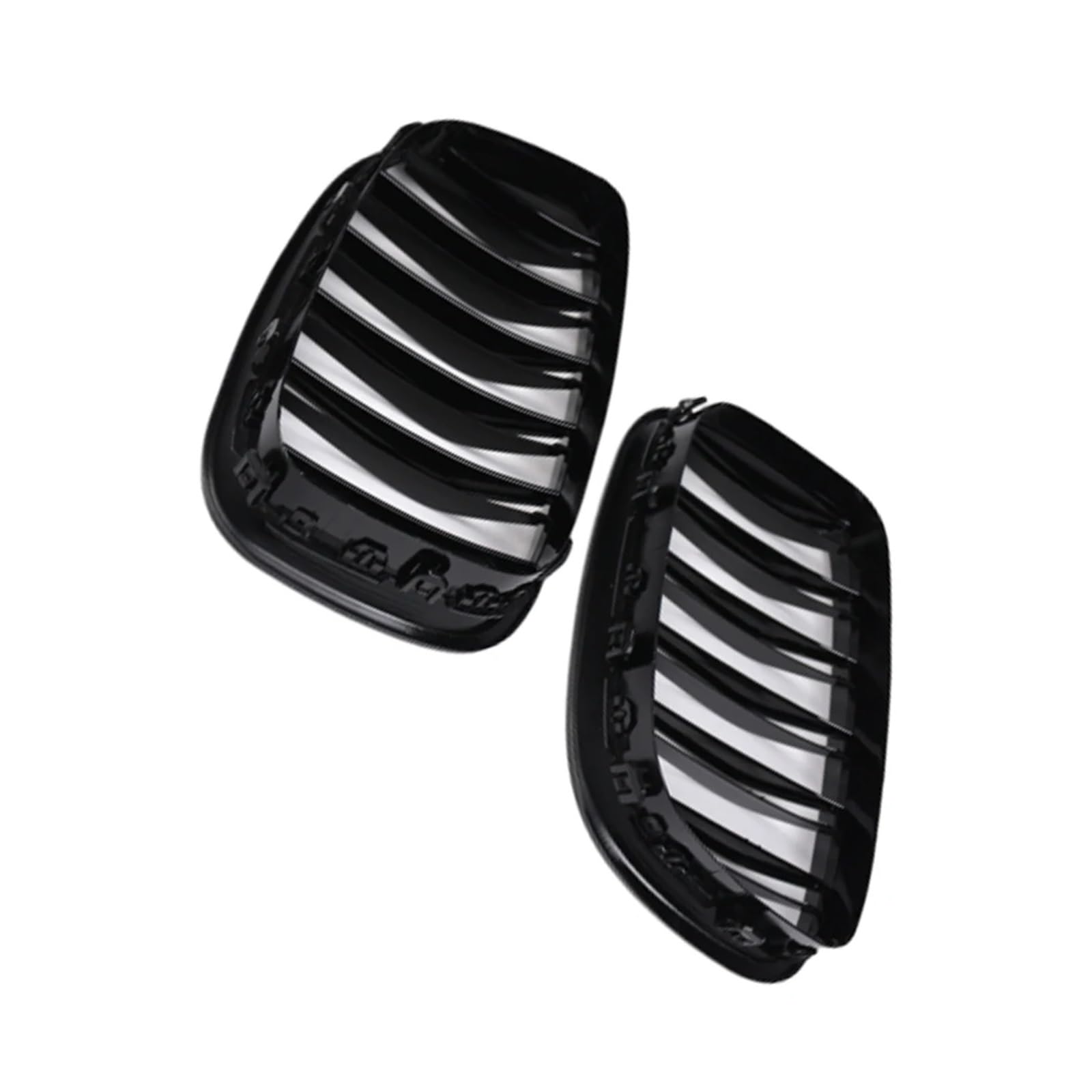 Przedni zderzak samochodu Nerka Grill Racing Grill Podwójne listwy Błyszcząca czerń Do serii 5 GT F07 2010 2011 2012 2013 2014 2015 2016(Dual Slats)