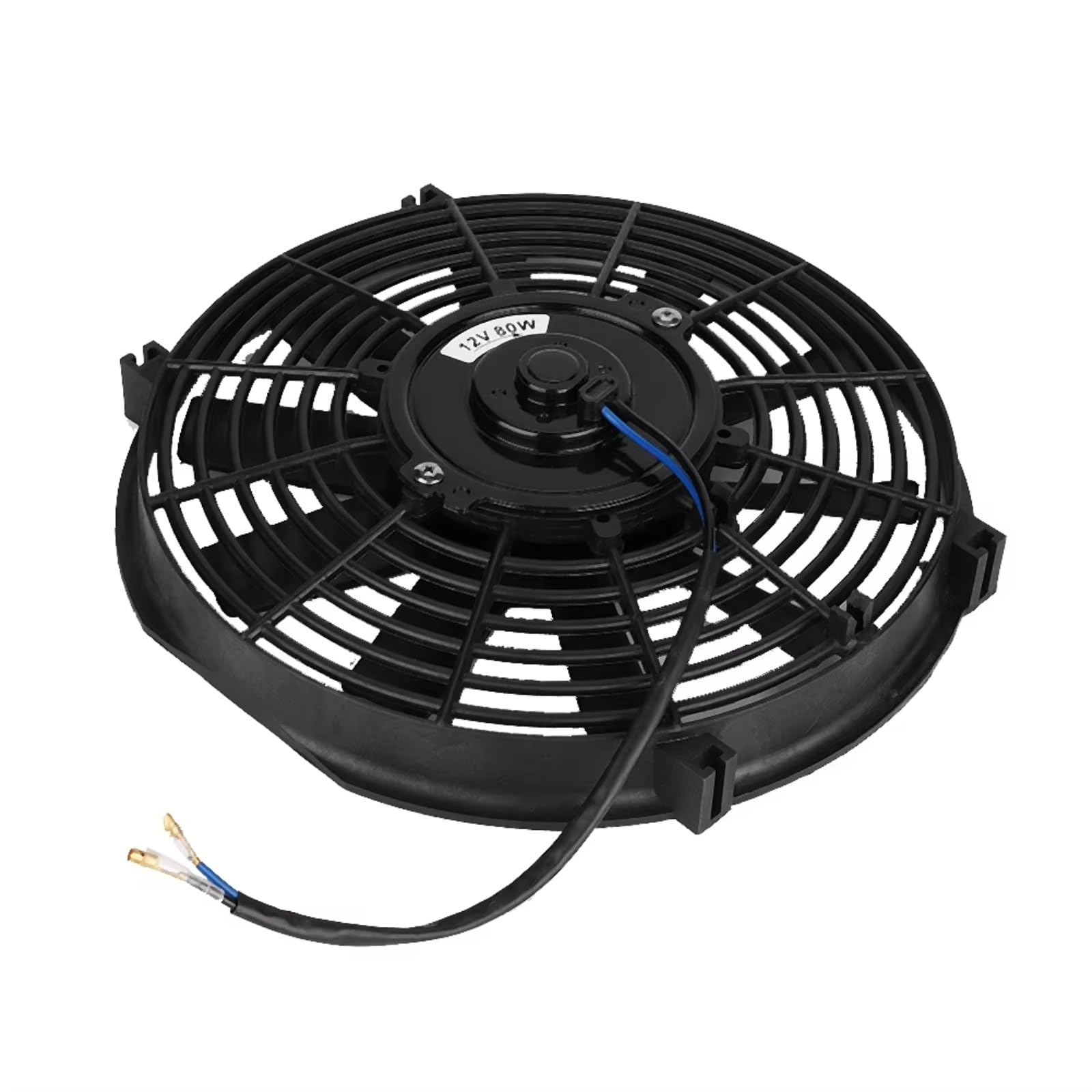 Ventilador Refrigeración Motor Universal Aire Acondicionado Coche Ventilador Refrigeración LE 12V 80W Cuchillas Rectas Ventilador Motor Coche Pasajeros Autobús Ventilador Radiador Motor Kit