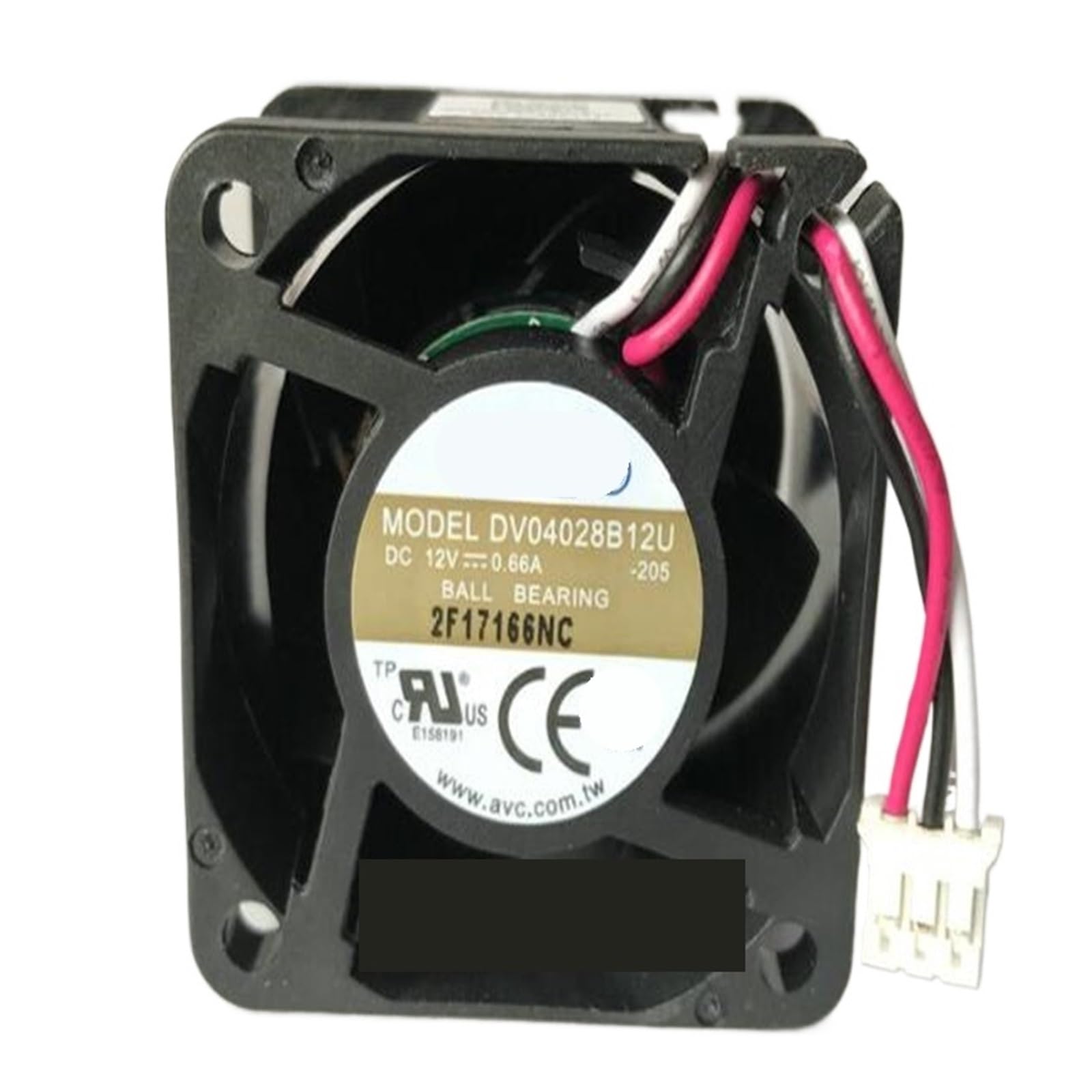 TYHUJKKL DV04028B12U -205 12V 0.66A 3-wire 4028 cooling fan
