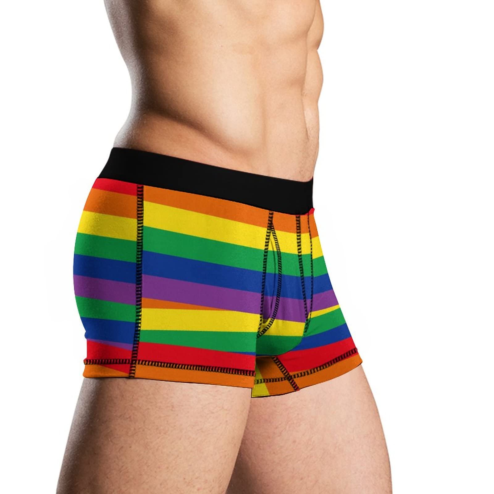 LGBT Rainbow The Gay Intimo Boxer Traspirante Slip Morbido Mutande XL :  Amazon.it: Moda
