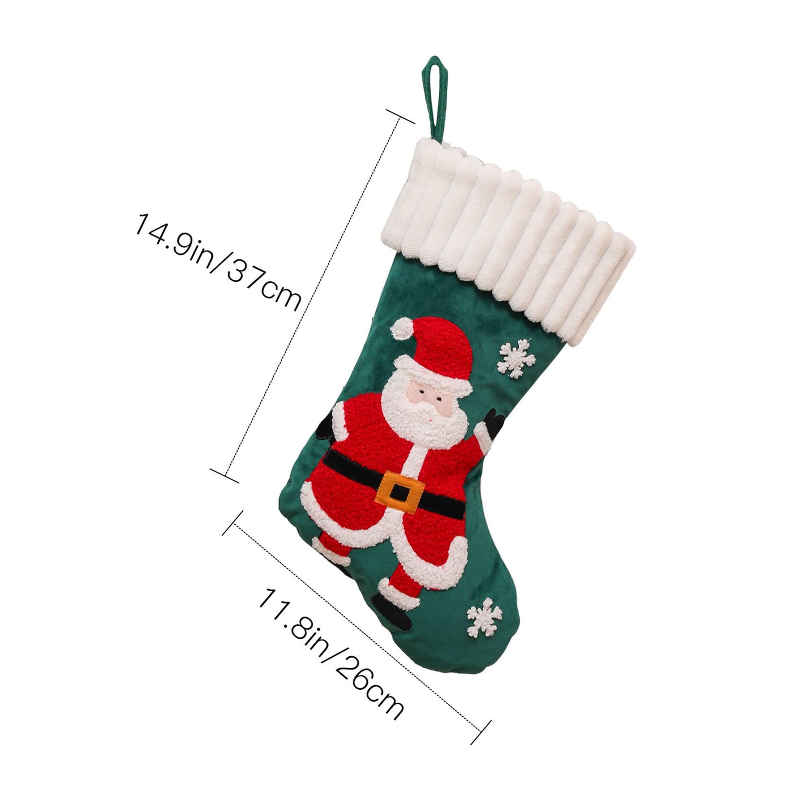 Amazon.co.jp: Echana 可愛い クリスマス 刺繍入り 靴下