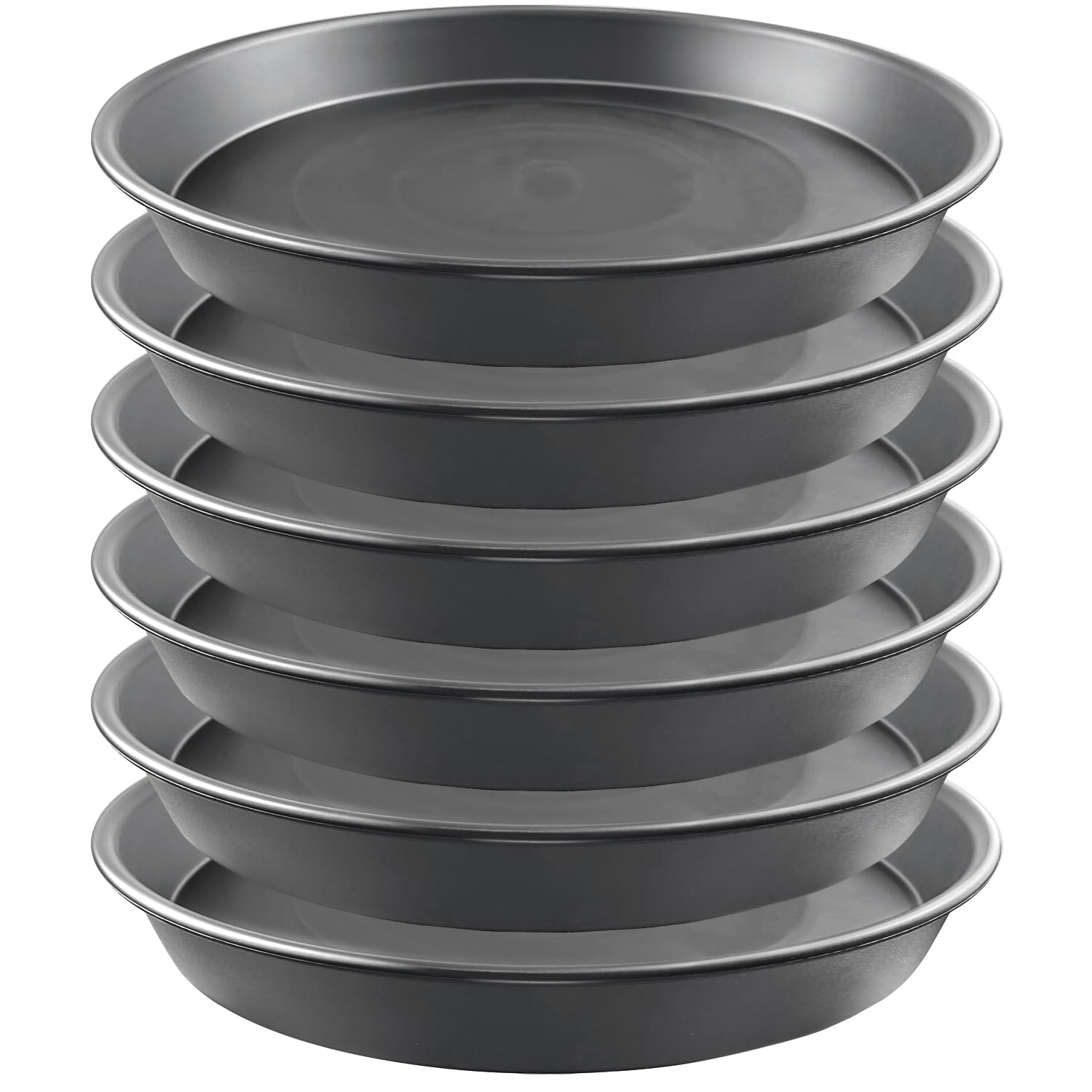 Garrdeen 6 Pack 10-Inch Gray Plant Saucer Trays
