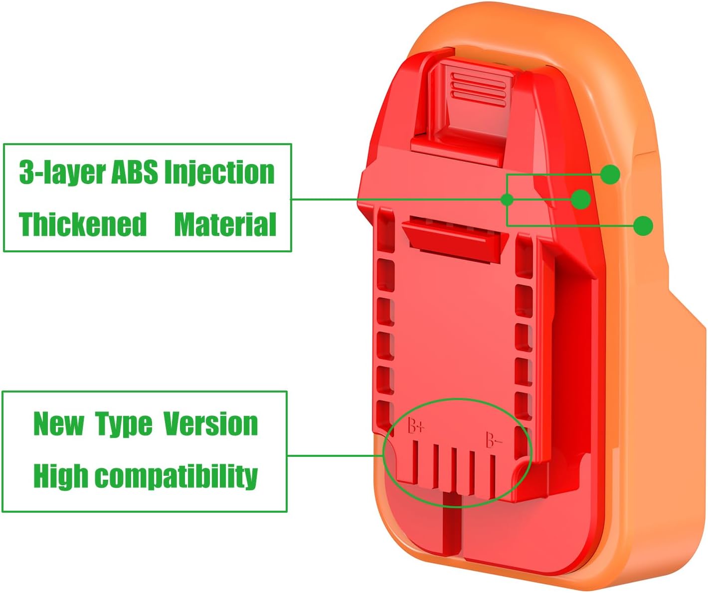1x Adapter Upgrade for Bauer 20v Lithium System Cordless Tools Compatible with Ridgid 18v Battery -Adapter Only - Image 2