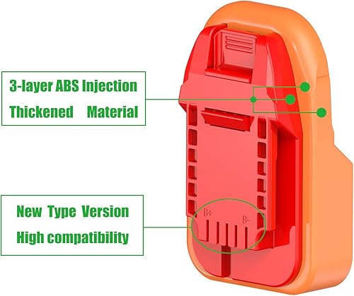 Miniatura 2 de 1 adaptador de actualización para Bauer 20 V sistema de litio herramientas inalámbricas compatibles con batería Ridgid 18v - Solo adaptador