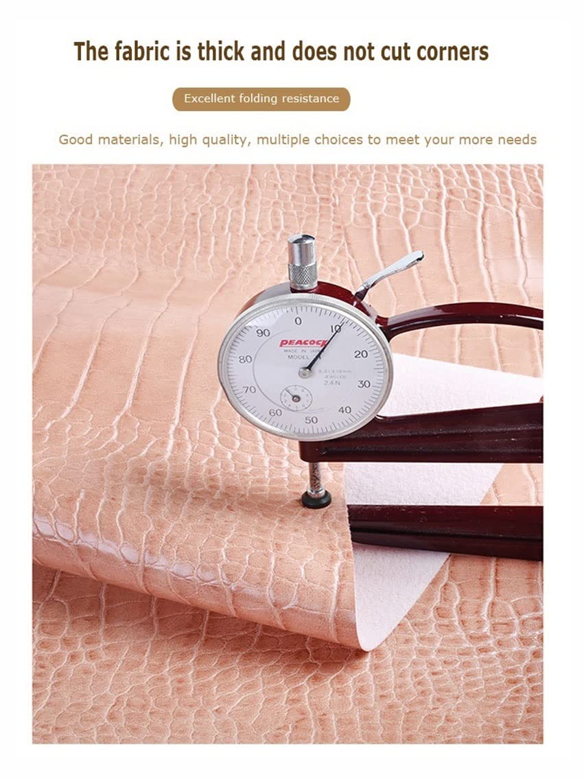 Generic Skóra Pu,Skóra Syntetyczna Pu Sztuczna Skóra Wzór Tapicerka Tkanina Do Pokrycia Fotela Sofa, Diy Crafts/Pomarańczowy 10M/W38Cm