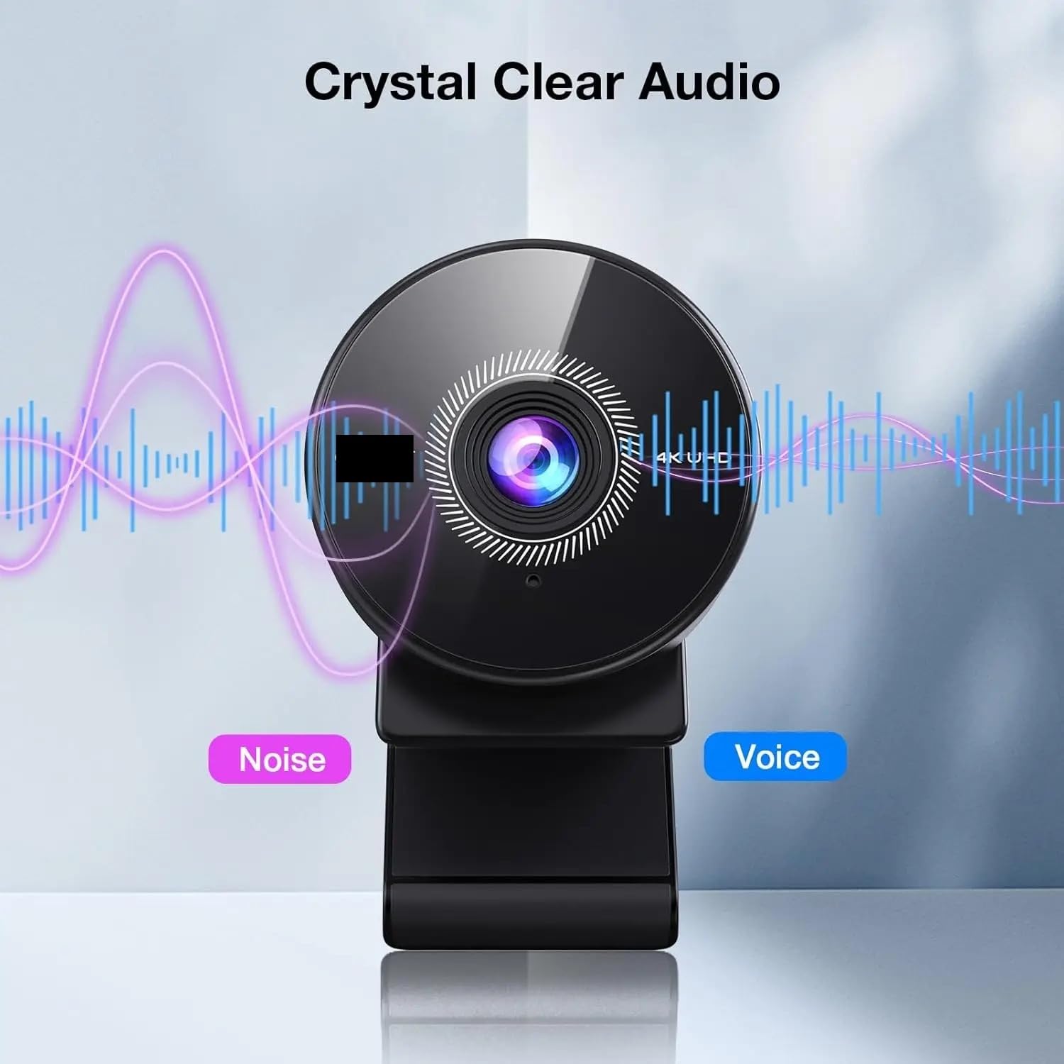 4K Web Camera 1080P 60fps with Microphone Mini USB for Computer/Desktop/Laptop EMEET Webcam