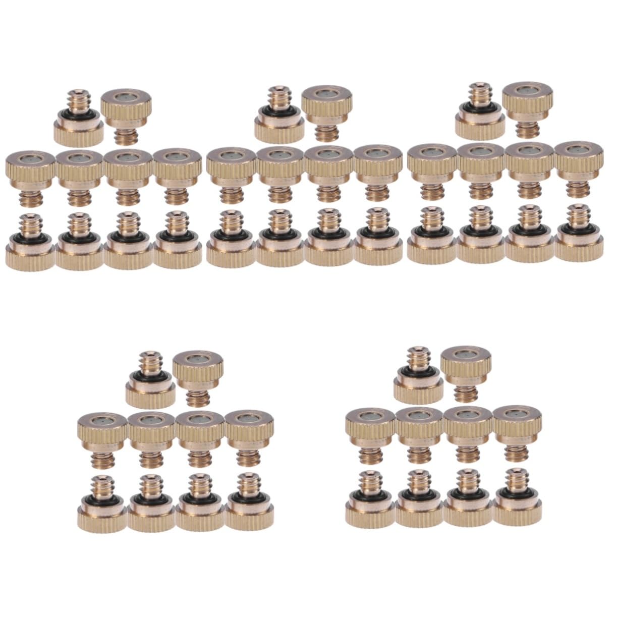 Toddmomy 50pièces Buse Brumisation Métallique Atomiseur Pour Arrosage Buse De Pulvérisation Acier Pour Jardin Et Irrigation