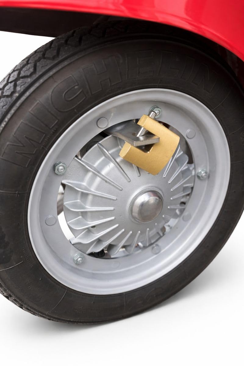 Antifurto GL Blocca Ruota Compatibile con i modelli Vespa, 50 Special, PK, ET3 e Primavera 125 (Antifurto Blocca Ruota con Lucchetto)