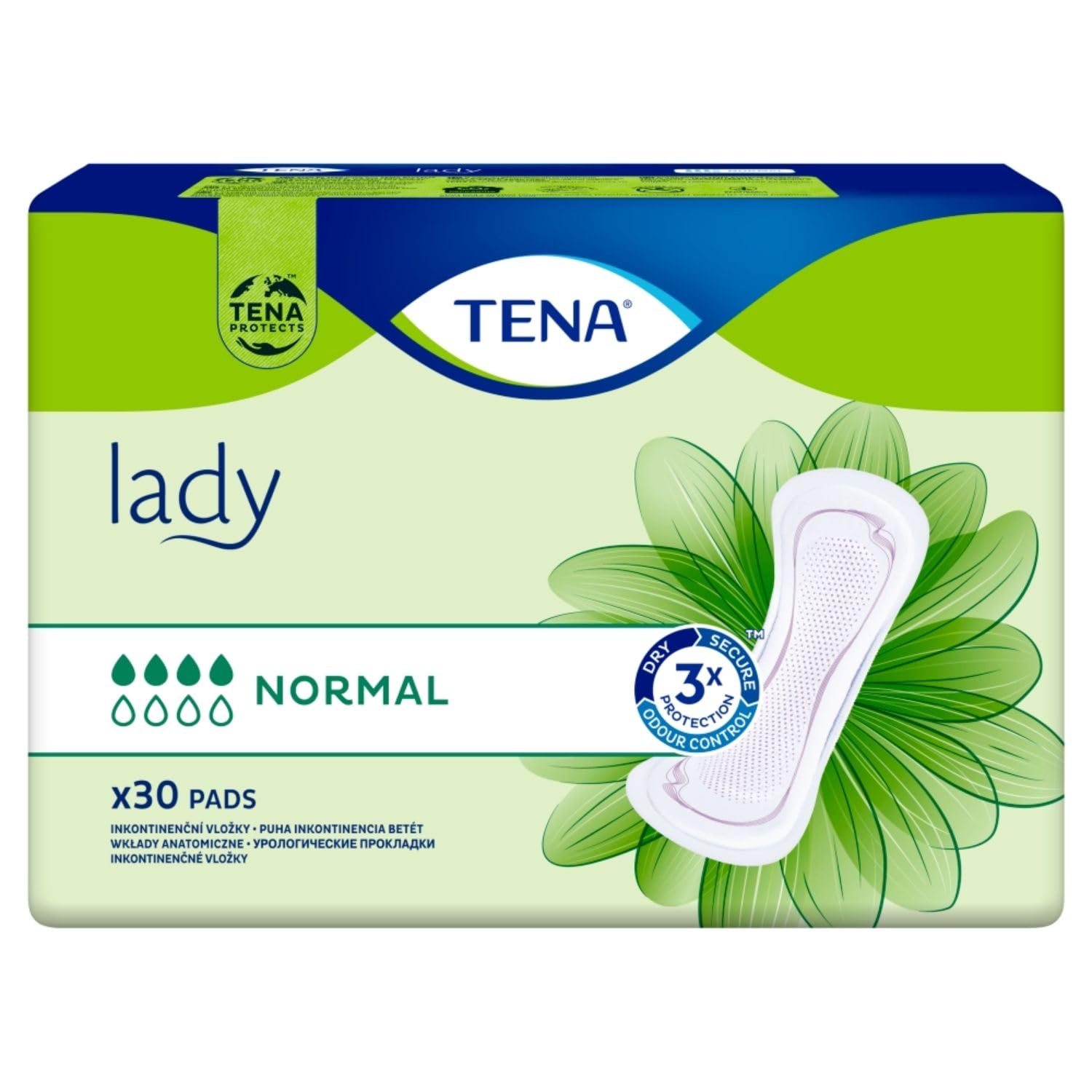 Podpaski urologiczne TENA Lady Normal dla kobiet nietrzymanie moczu 30szt