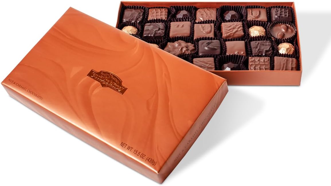 Rocky Mountain Chocolate - Nut & Caramel Chocolates Gift Box - Bear & Patties Variety Pack w/Assorted Chocolate - Chocolate Lover's Delight - 15.5 Oz