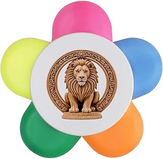 Azeeda 'Decorative Lion' Flower Shape Highlig...