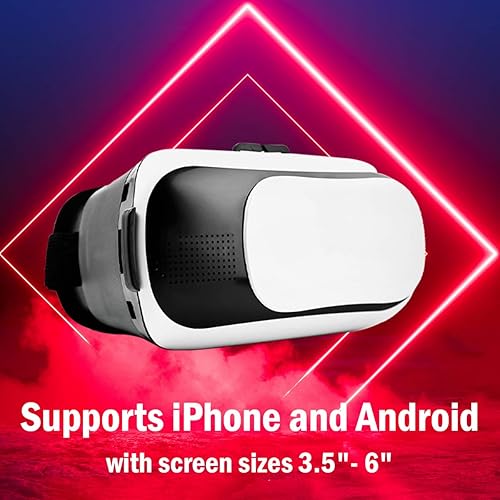 Miniatura 2 de VR Viewer for Mobile Games, Movies, and Augmented Reality | for 3.5"-6" Android & iPhones | Adjustable Straps and Lens | Audio Ports | (DGVR100BK)