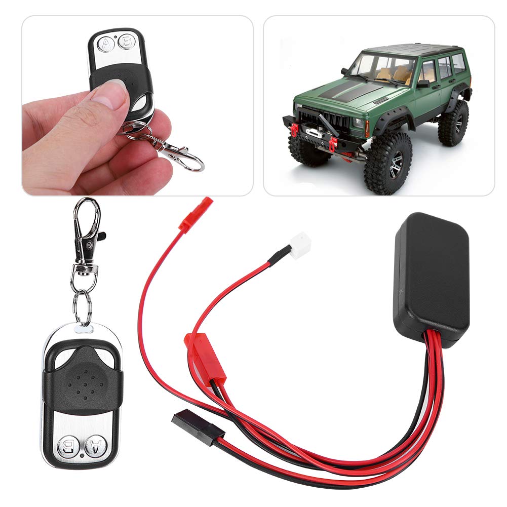 VGEBY Verricello RC, Simulato e Adattabile per Modelli 1/10, Controller per Verricello con Presa Universale, for Appassionati di Modellismo Auto Radiocomandata e Simulazione Soccorso Fuoristrada