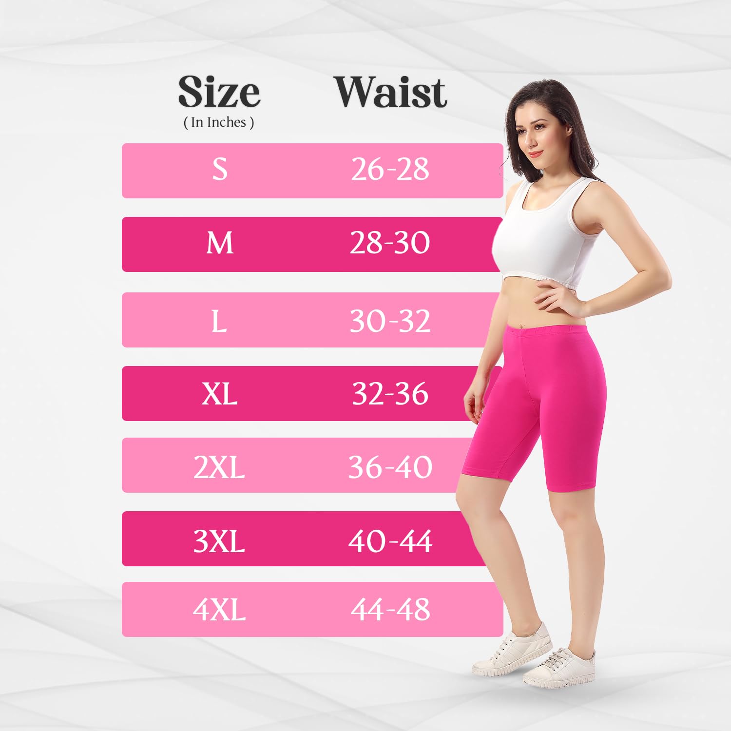 TRASA Women's Cotton Fashion Biker Workout Cycling Shorts, Pink - M 4