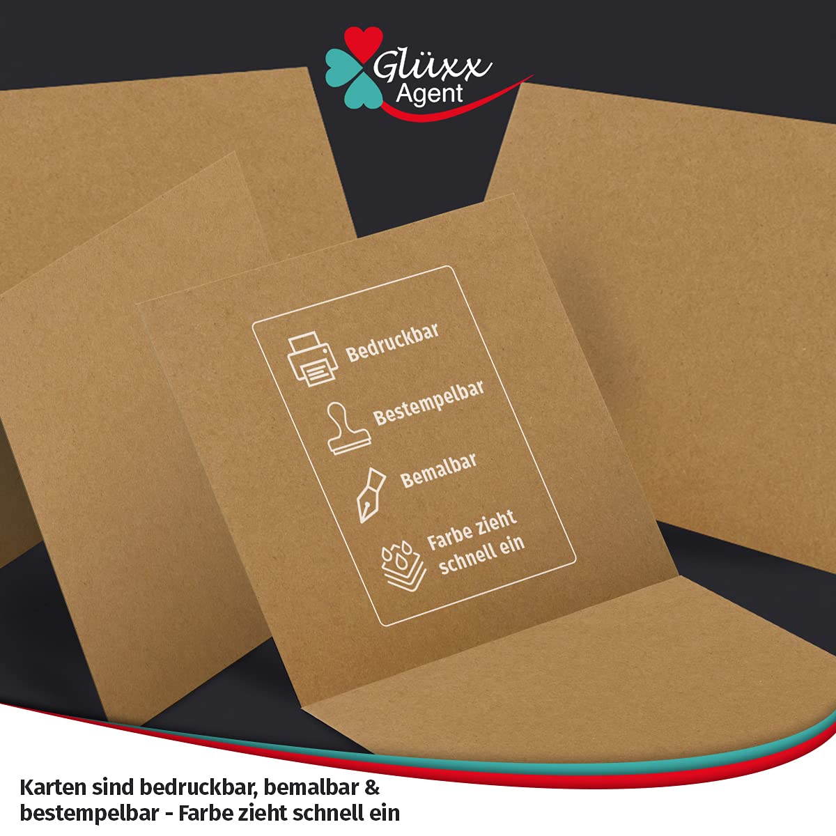 Lot De 50 Cartes Pliantes Vierges Avec 50 Enveloppes - Cartes À