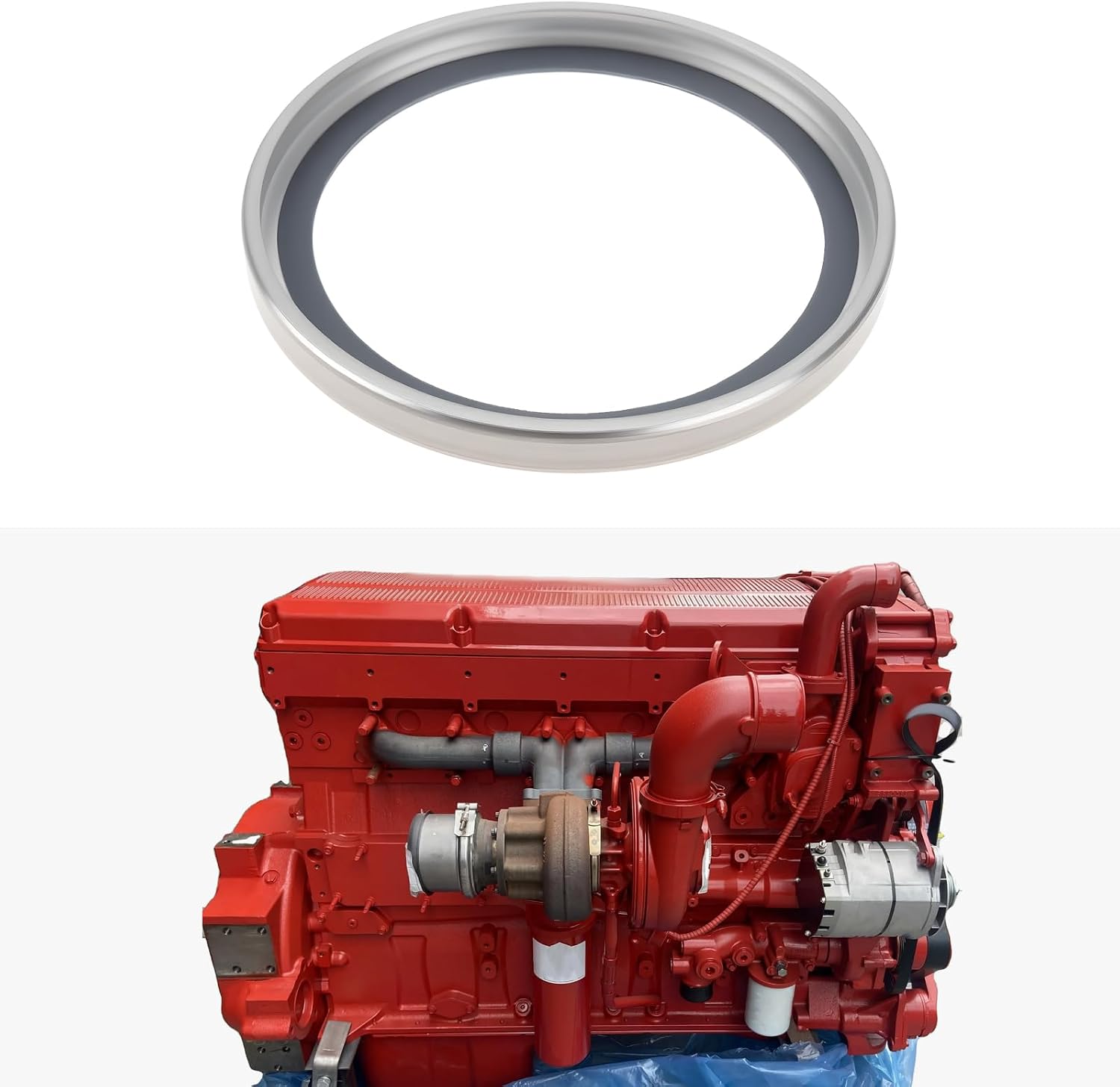 ECSiNG Truck Thermostat Housing Gasket 186780 3084879 Compatible with Cum-mins L10 N14 ISX Engine
