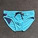 UXH Mens Swimsuit Briefs Padded Swimwear Male Sexy Swimming Board Beach Surfing Swim (Blue,Tag L)