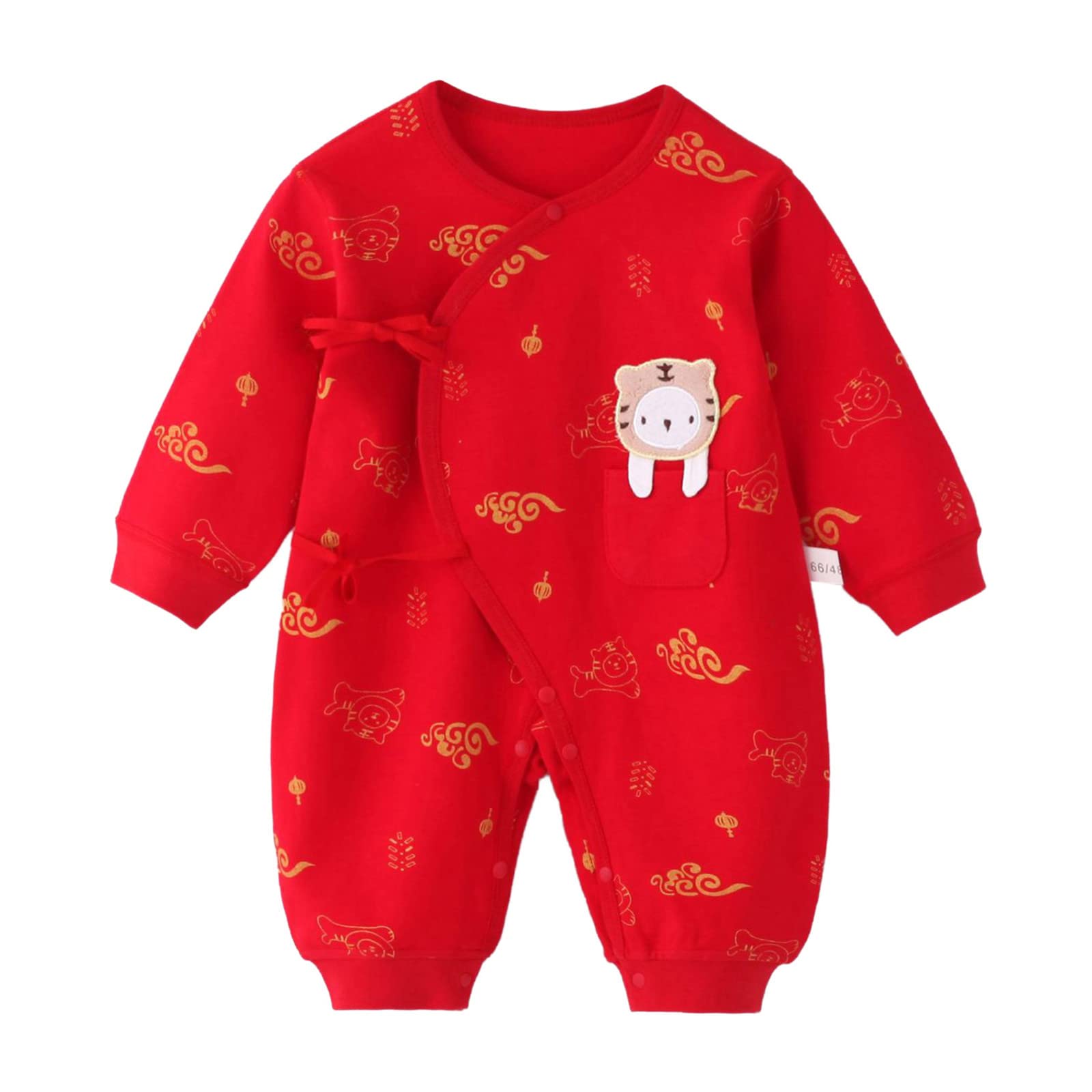 Baby Toddler Chinese De Stijl Romper New Year Genre Jumpsuit Outfit Tang Suits Jumpsuits for Baby Boys