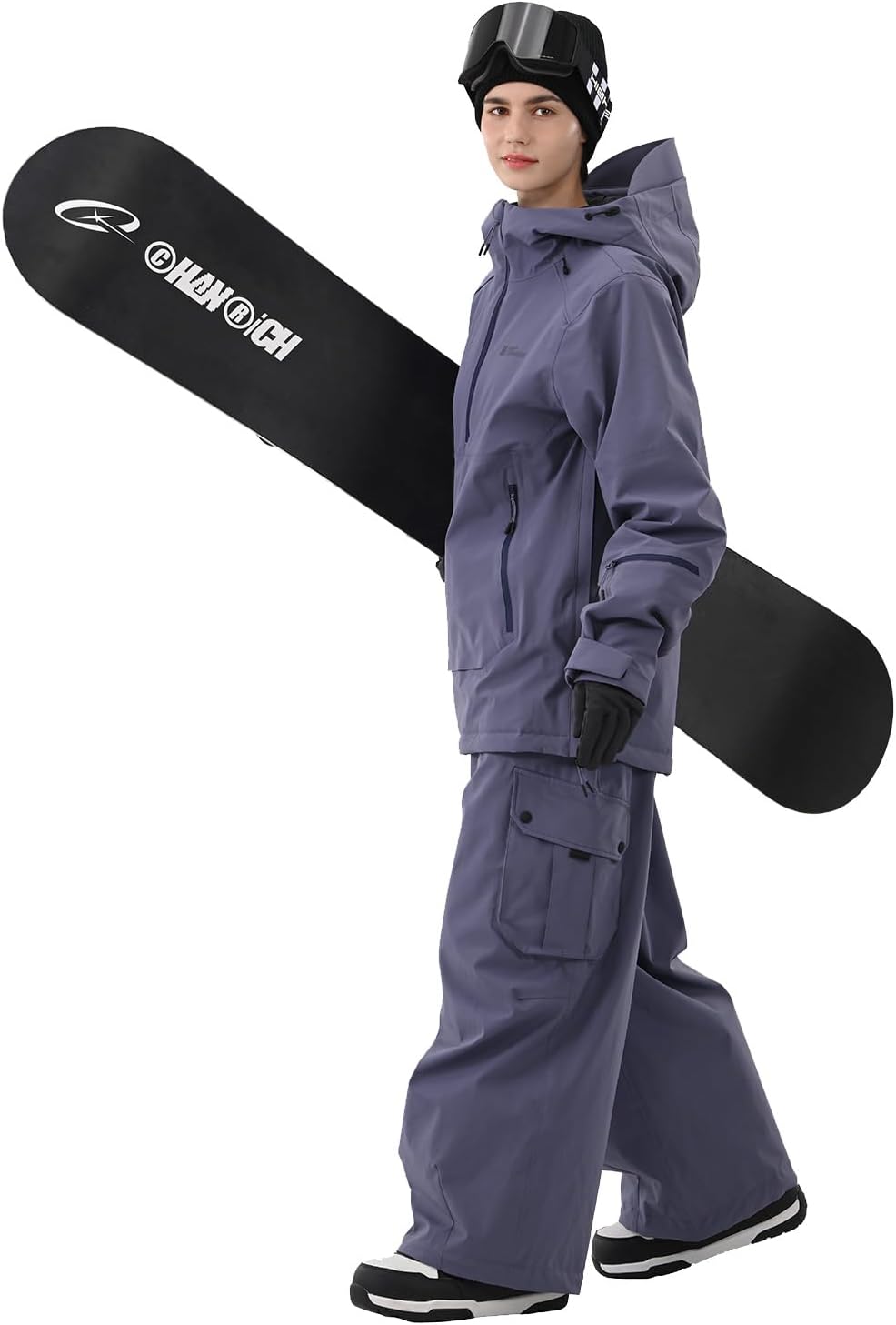 HIGH EXPERIENCE Ski Jacket Women with Recco 3L Snowboard Anorak Pullover Baggy Coat Hooded Insulated Hoodie Waterproof Warm - Image 3