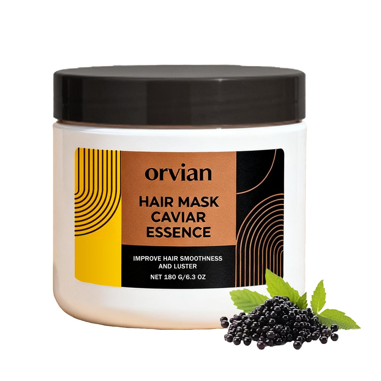 DYALE Orvian Caviar Hair Mask, Caviar Deep Repair Hair Mask, Replenishing Moisture Hair Masque, Replenishes Dry, Coarse, Damaged Hair(1PC)