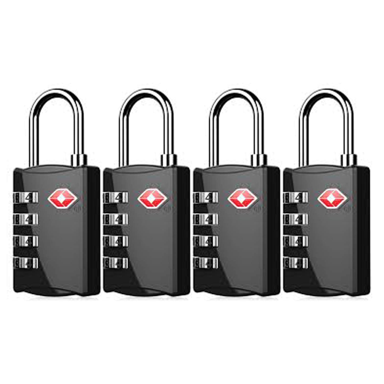 KANAbee 4 Digit TSA Lock for Luggage Us Approved Password Number Locks for Luggage Bag Travelling Security(Multicolored, Pack of 4)-image-38