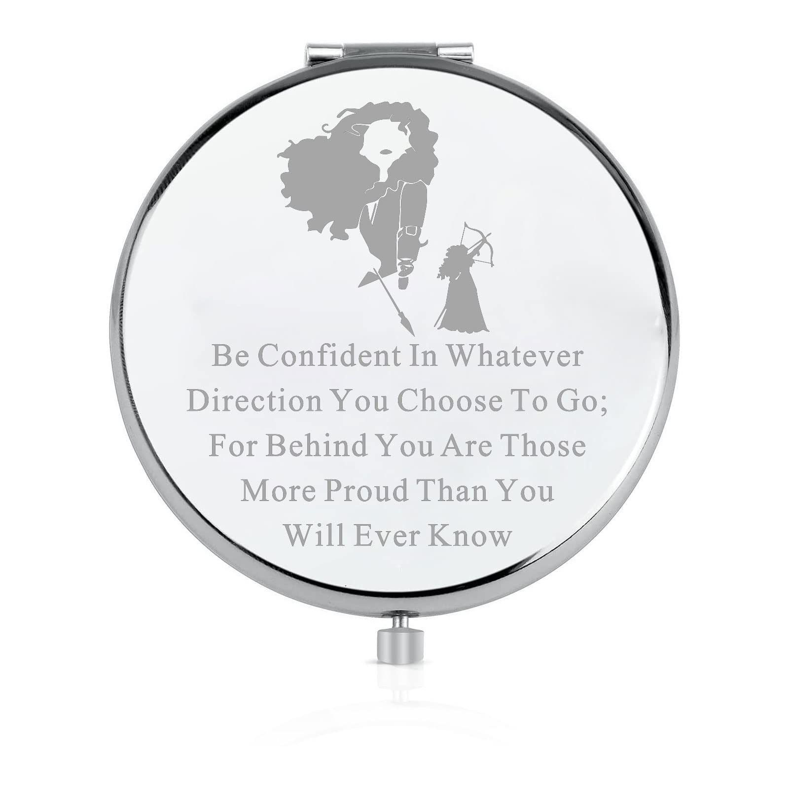 Brave Merida Proposal Compact Mirror Merida Princess Charm Portable Hand Makeup Mirror Anime Cartoon Gift