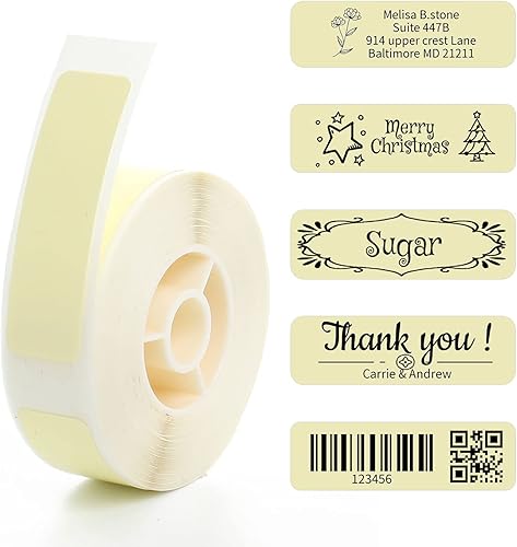 160 unidades de etiquetas D110D11D101 para etiquetadoras con nombre y dirección de carpeta de archivos, etiquetas impermeables para sobres de