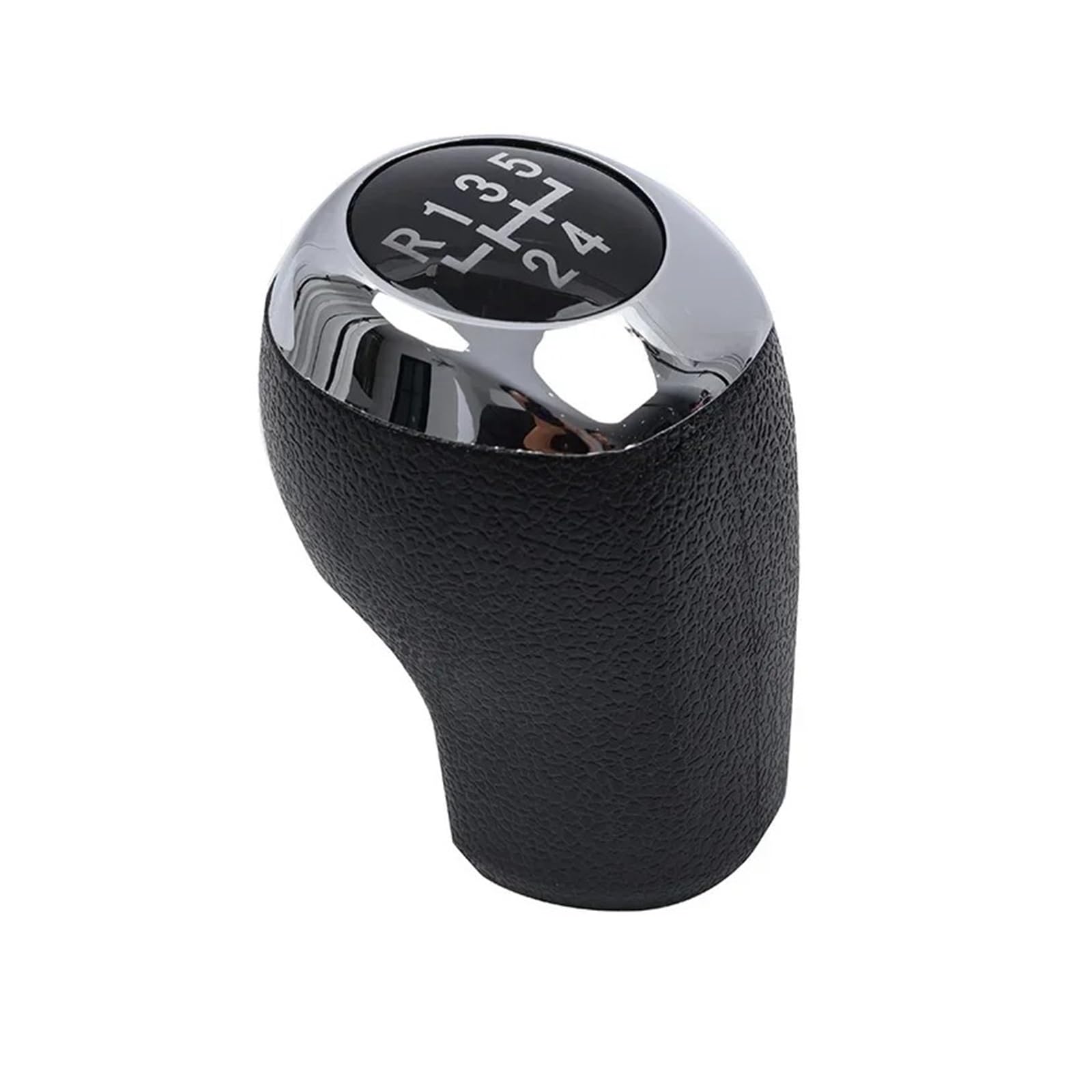 KUNYOS Leather Gear Knob for Hyundai for Accent for Verna Transmission Genuine Parts 5 6 Speed Manual Gear Shift Knob(Bright Cover 5 Speed)