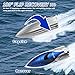 RC Racing Boat, GizmoVine High Speed Remote Control Boat for Pools / Lakes, Hobby Waterproof Rechargeable RC Boat for Kids Boys 8-12, 180 Degree Flip, LCD Screen