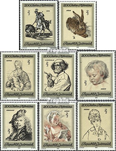 Prophila Collection Austria Michel.-No..: 1307-1314 (Completa Edizione) 1969 Arte (Francobolli per i Collezionisti) Pittura