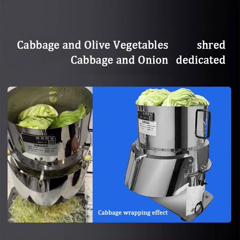Commercial Automatic Cabbage Purple Cabbage Electric Shredder Vegetable Chopper Fully Stainless Steel Body